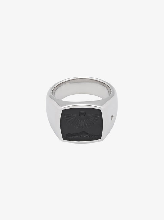 Sterling Silver Clytia Onyx Ring