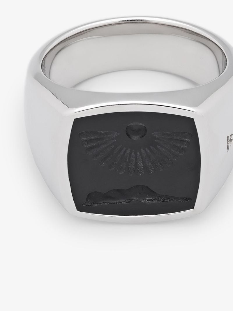 Sterling Silver Clytia Onyx Ring