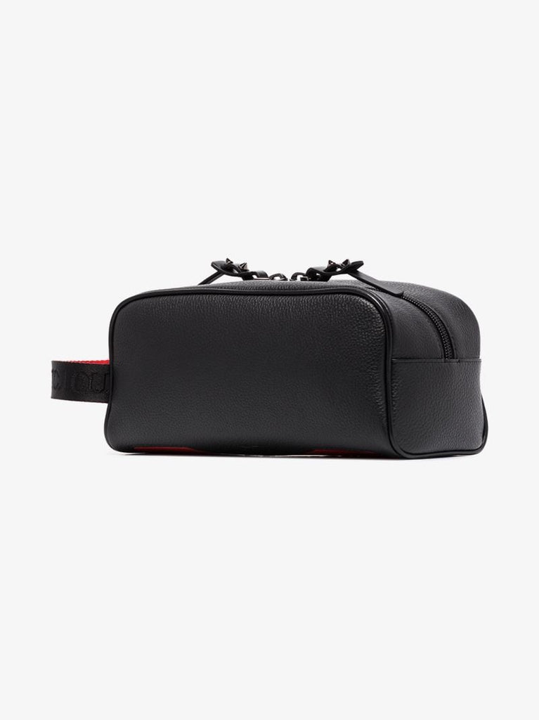 Black Blaster Leather Washbag