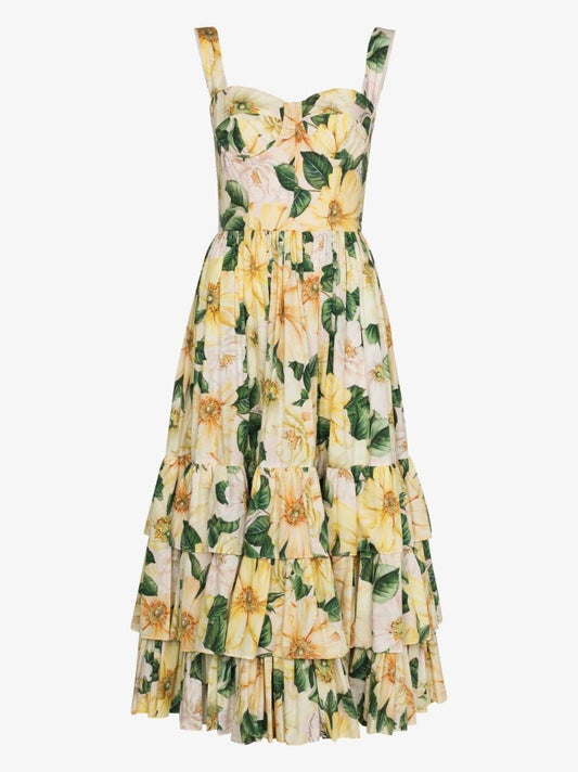 Floral Print Midi Dress