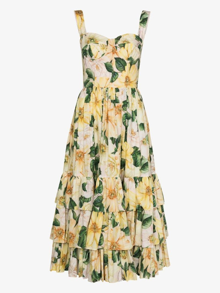 Floral Print Midi Dress