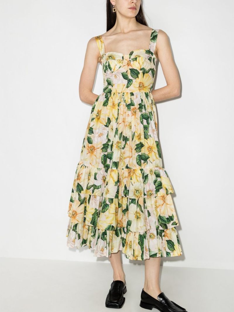 Floral Print Midi Dress