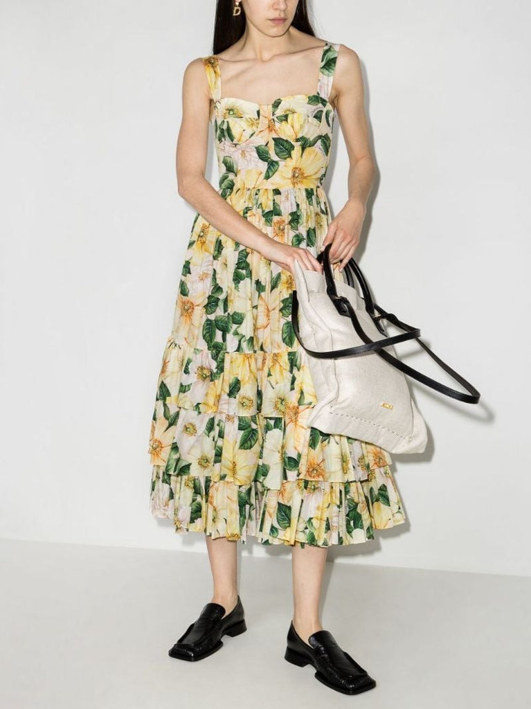 Floral Print Midi Dress