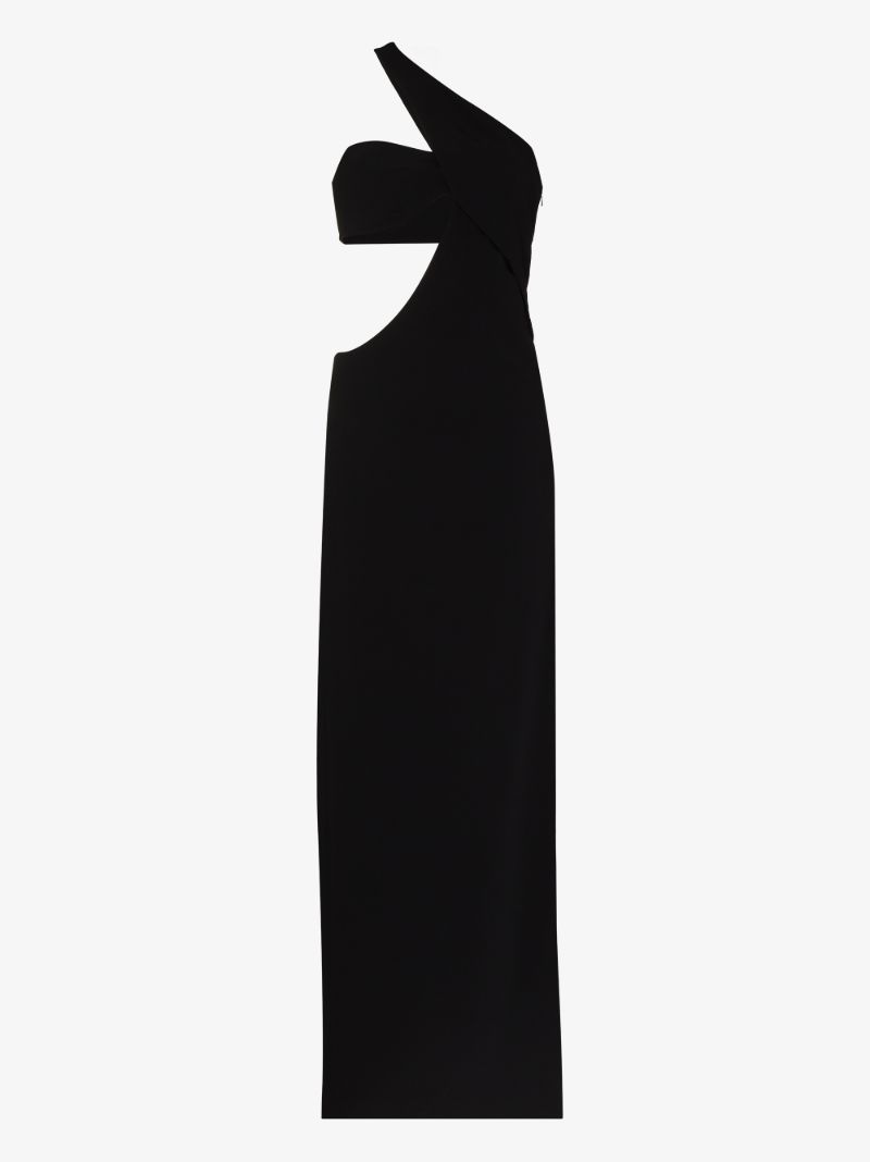 One Shoulder Cutout Maxi Dress