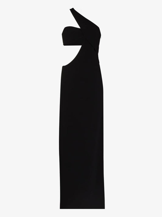 One Shoulder Cutout Maxi Dress