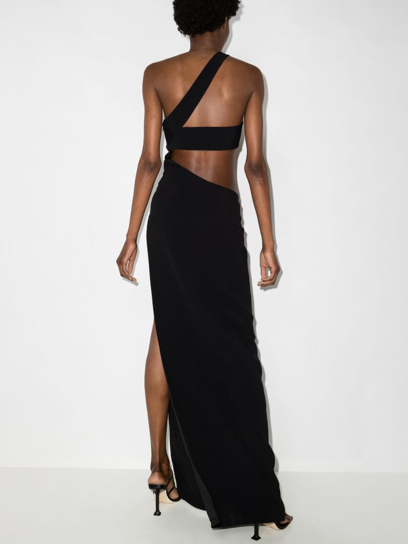 One Shoulder Cutout Maxi Dress