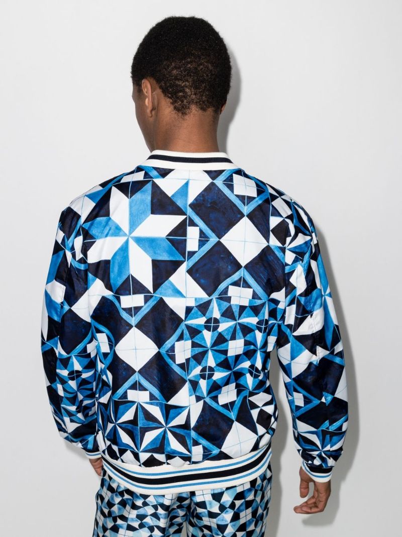 Majolica Print Bomber Jacket