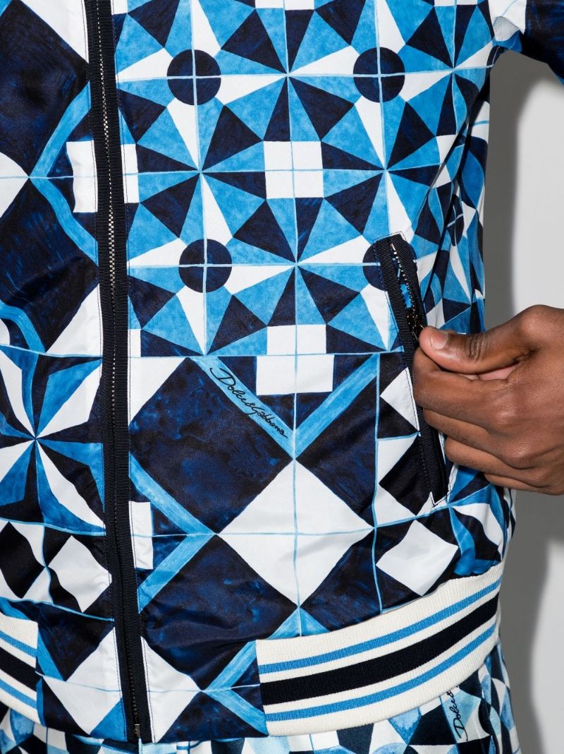 Majolica Print Bomber Jacket