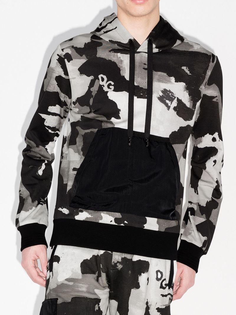 Camouflage Print Hoodie