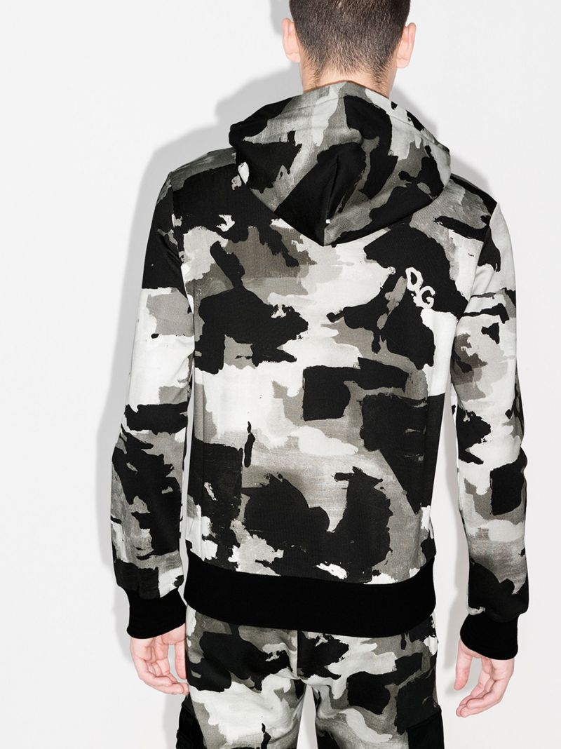 Camouflage Print Hoodie