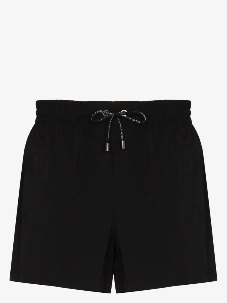 Drawstring Waist Swim Shorts