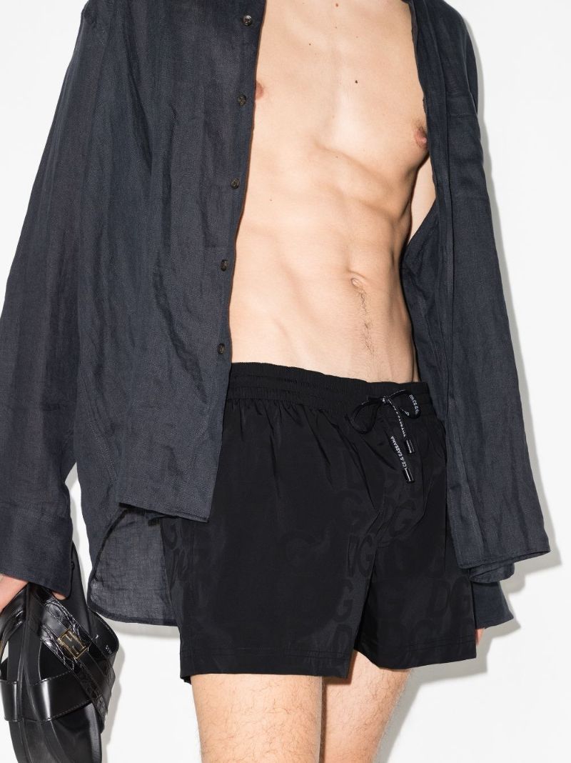 Drawstring Waist Swim Shorts