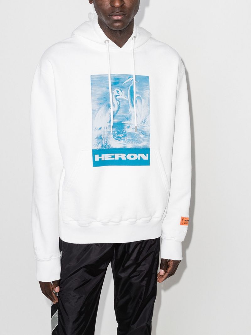 Logo Print Cotton Hoodie