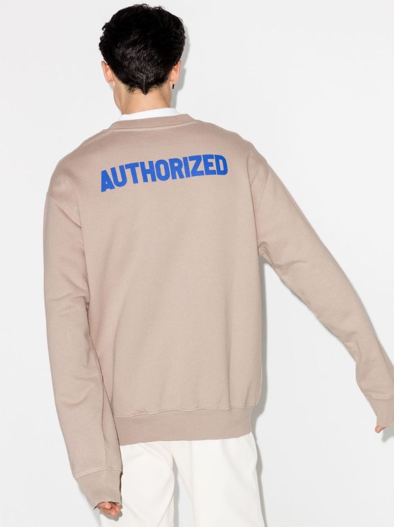 Chest Print Cotton Sweatshirt
