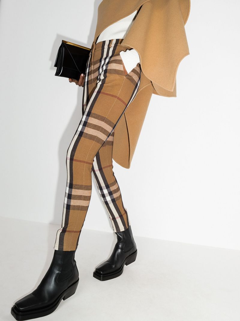 Vintage Check Jodhpur Trousers