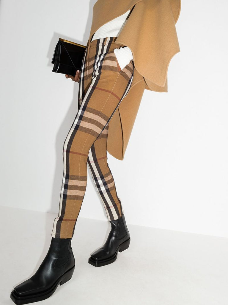 Vintage Check Jodhpur Trousers
