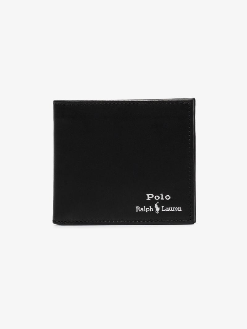 Black Leather Bifold Wallet