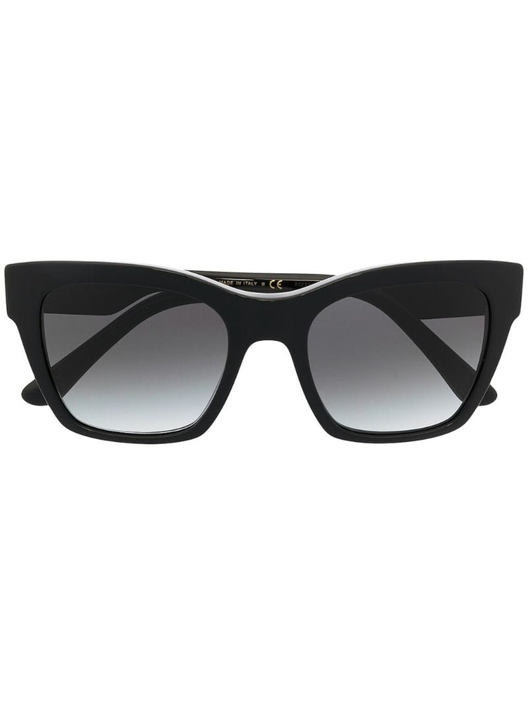 Black Square-frame Acetate Sunglasses