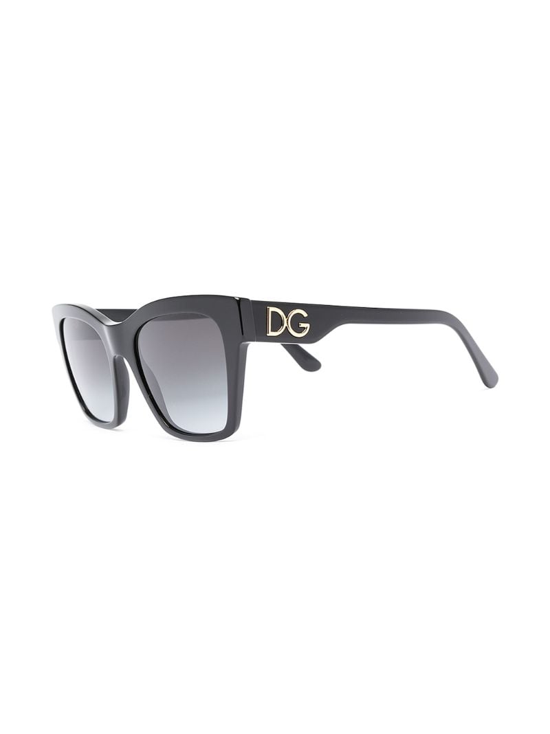 Black Square-frame Acetate Sunglasses