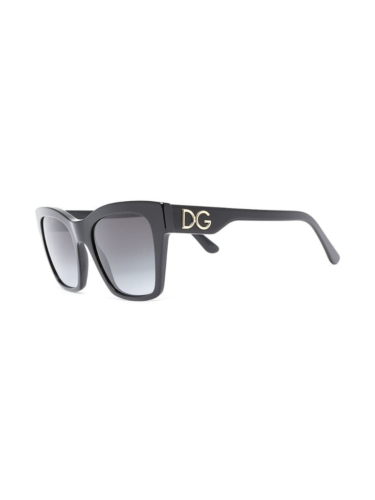 Black Square-frame Acetate Sunglasses