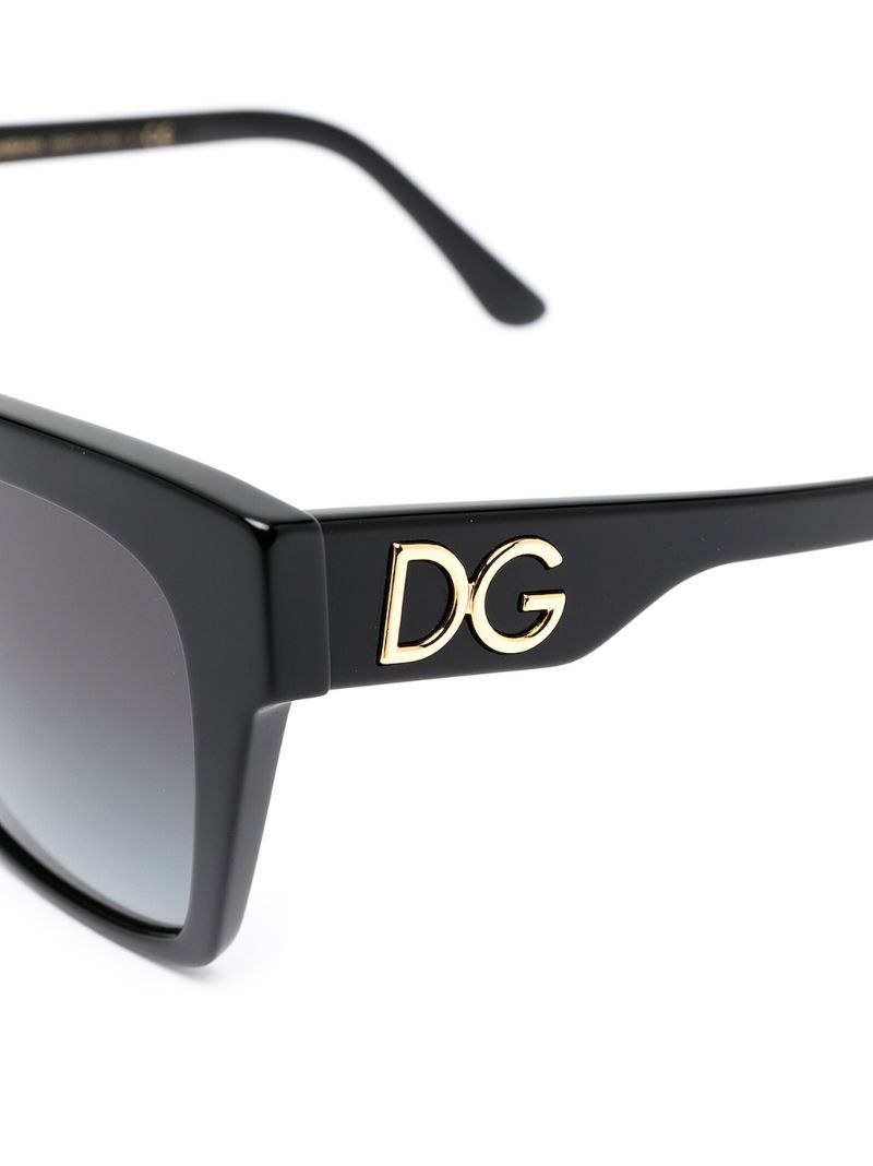Black Square-frame Acetate Sunglasses