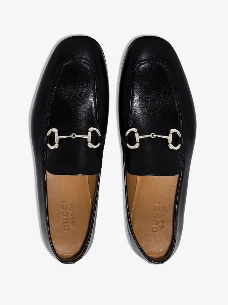 Black Donnie Leather Loafers