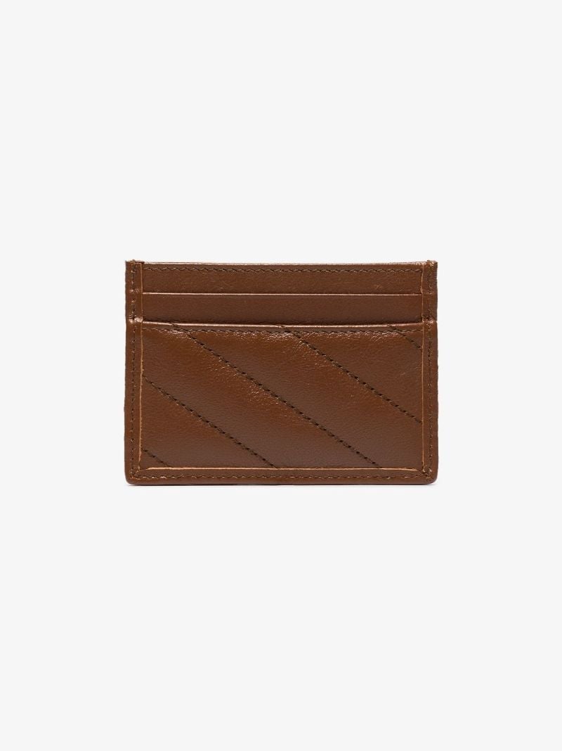 Brown Gg Marmont Leather Card Holder
