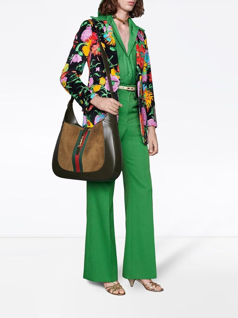 X Ken Scott Floral Velvet Blazer