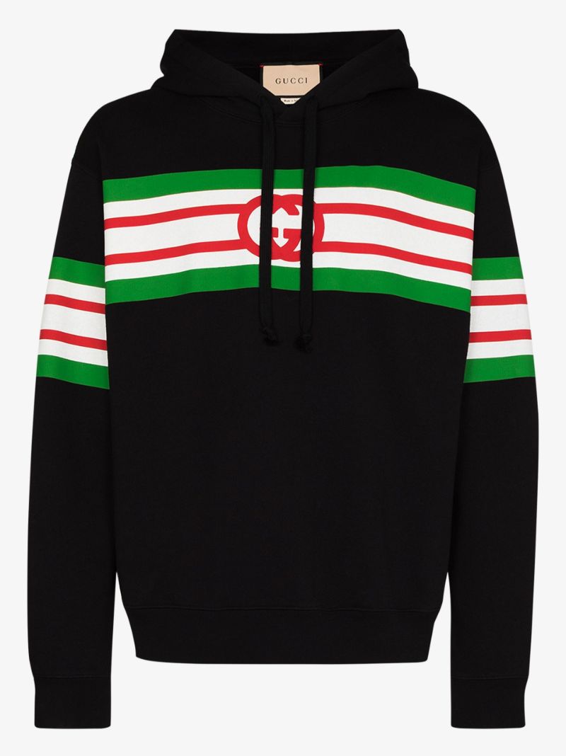 Web Stripe Logo Hoodie