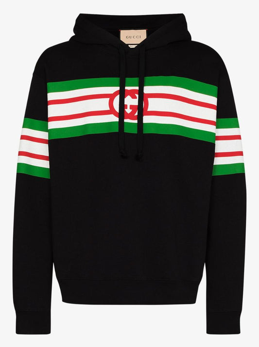 Web Stripe Logo Hoodie