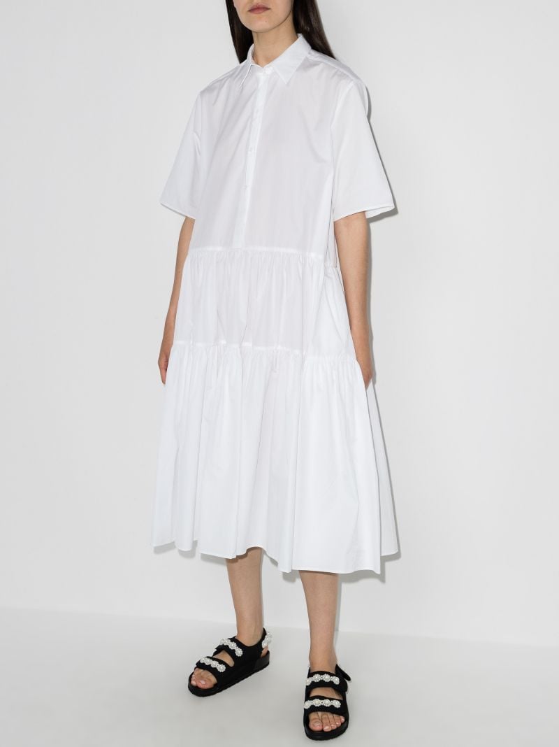White Primrose Organic-cotton Shirt Dress