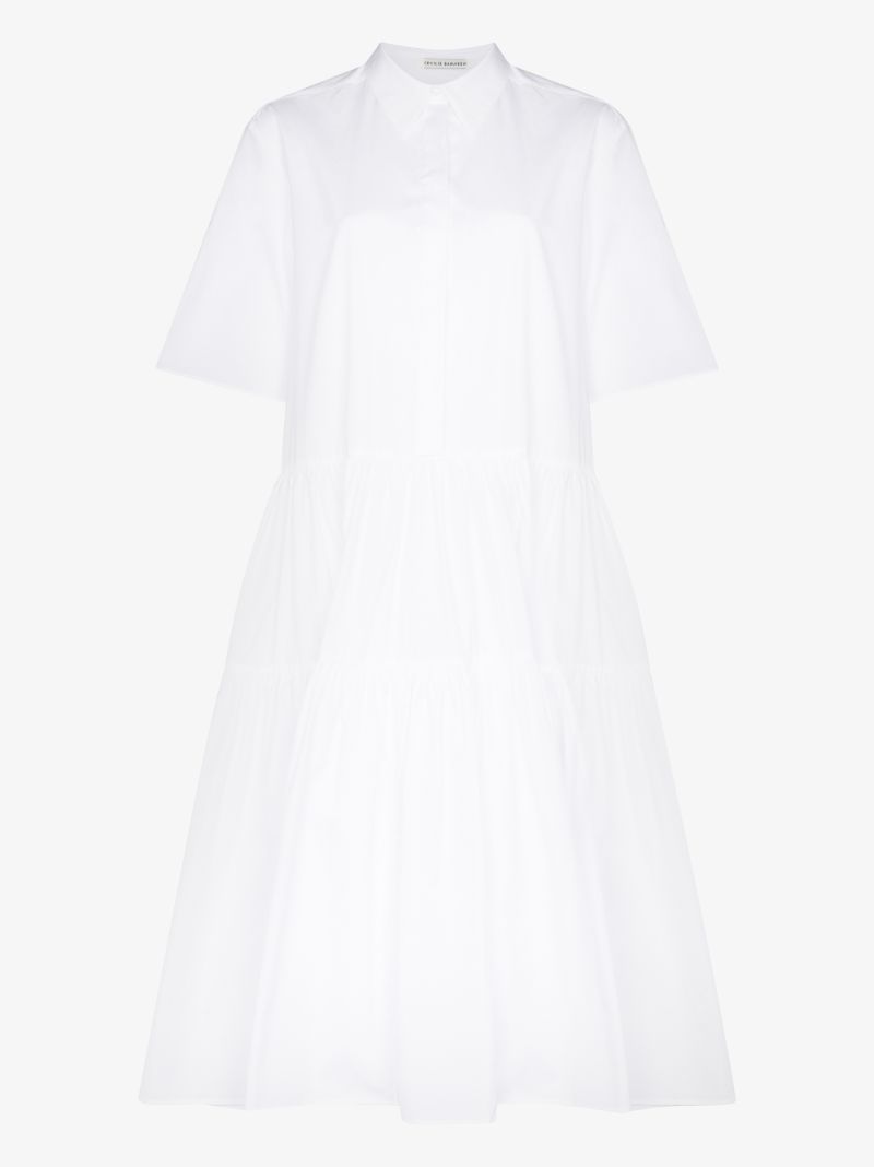 White Primrose Organic-cotton Shirt Dress