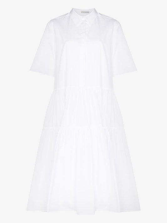 White Primrose Organic-cotton Shirt Dress
