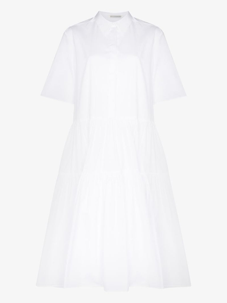White Primrose Organic-cotton Shirt Dress