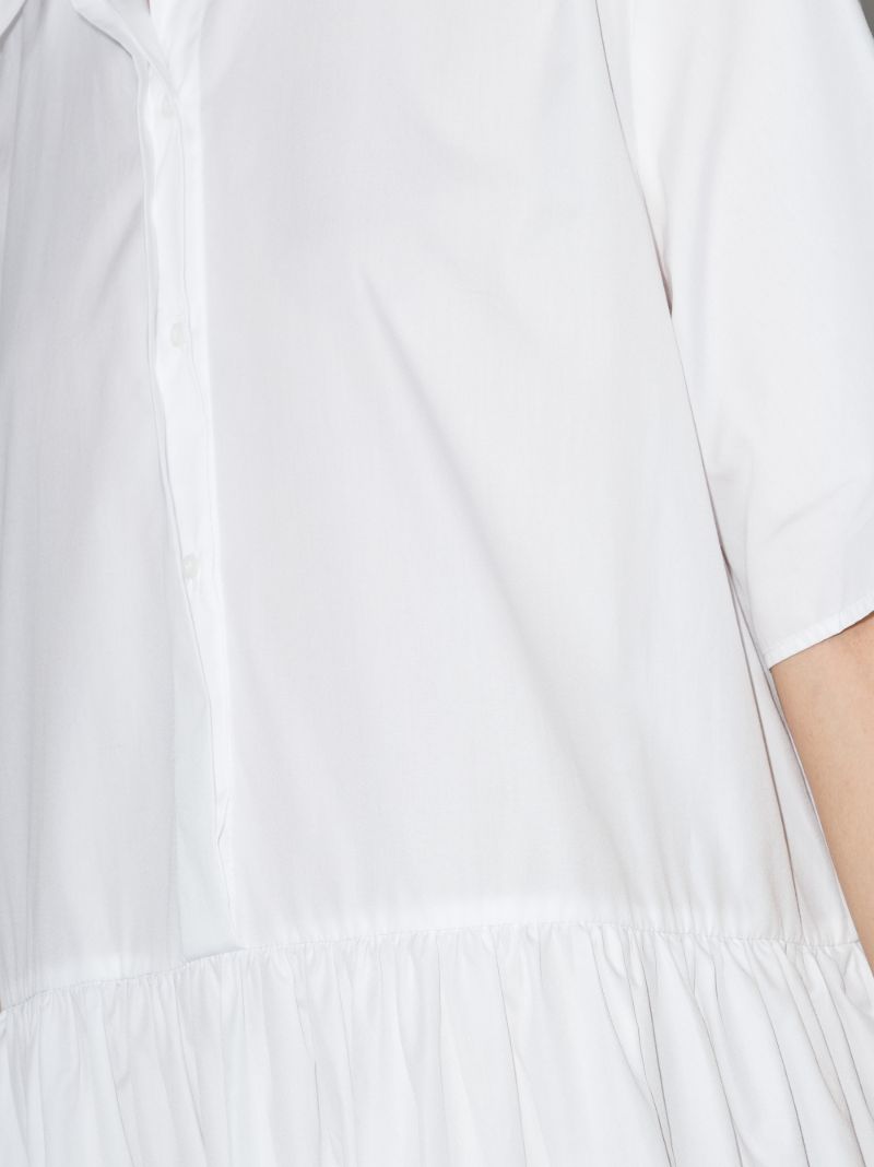 White Primrose Organic-cotton Shirt Dress