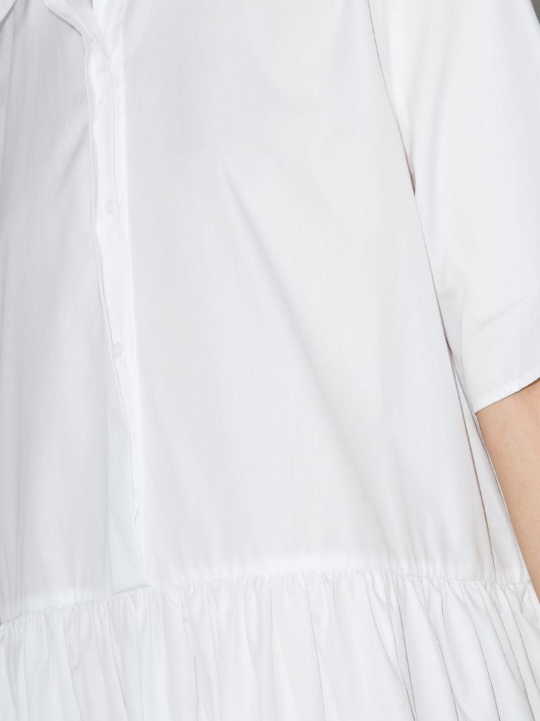 White Primrose Organic-cotton Shirt Dress