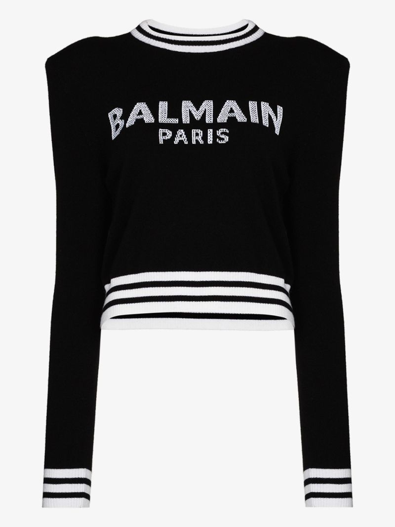 Cropped Logo Sweater