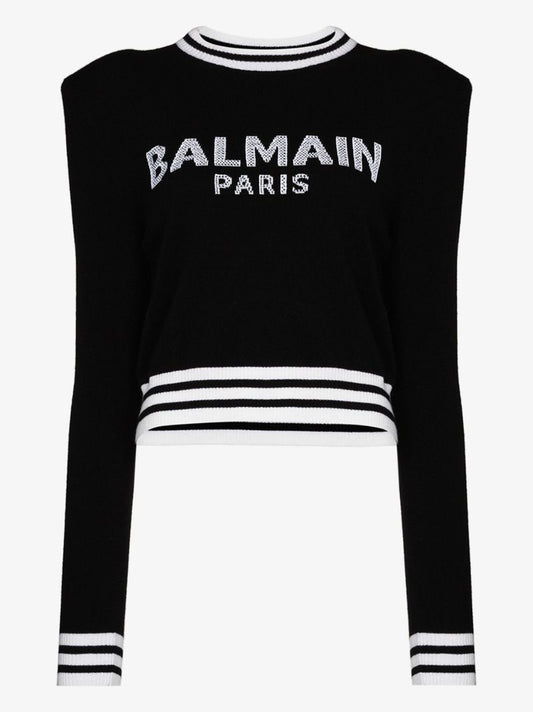 Cropped Logo Sweater