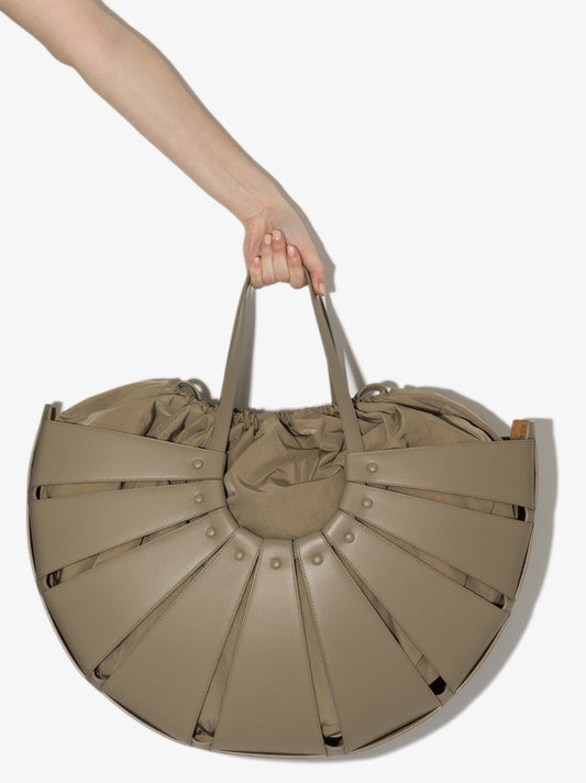 Neutral the Shell Large Leather Tote Bag