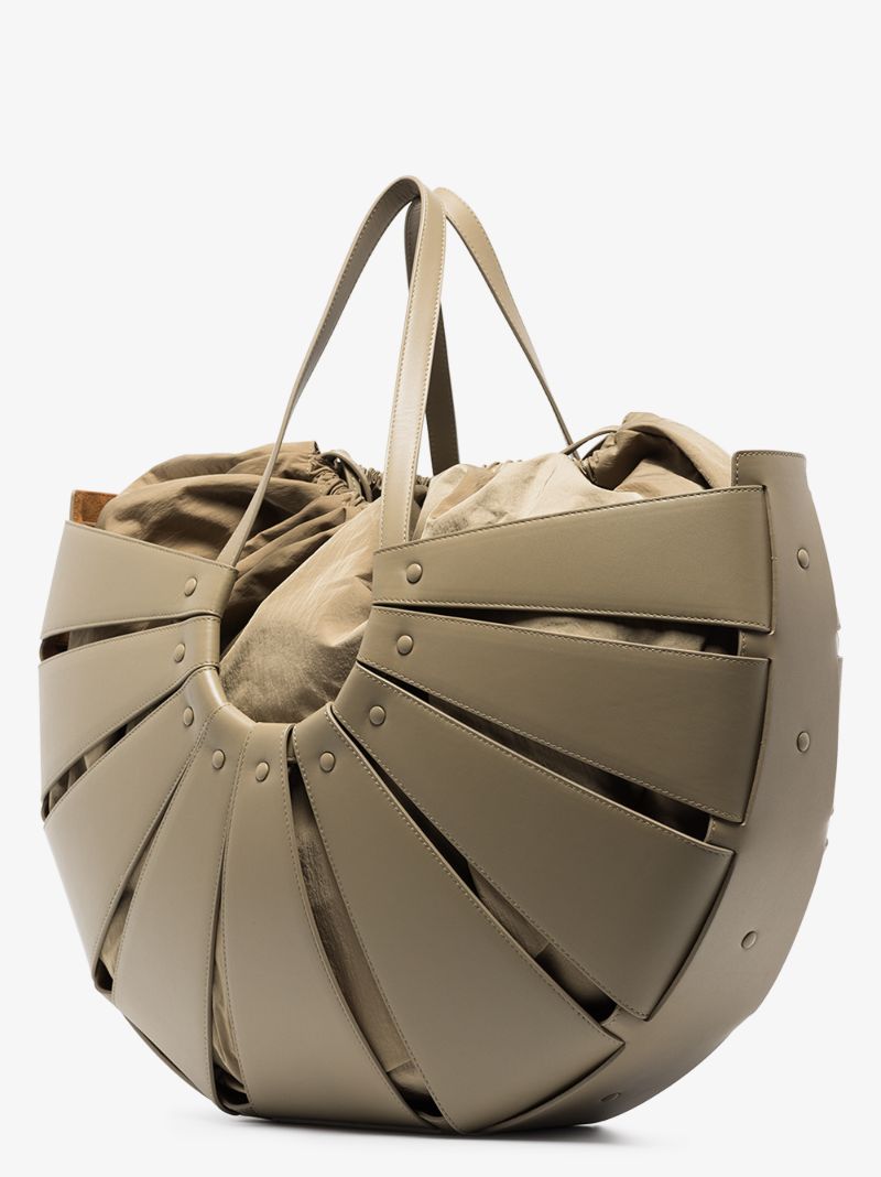 Neutral the Shell Large Leather Tote Bag