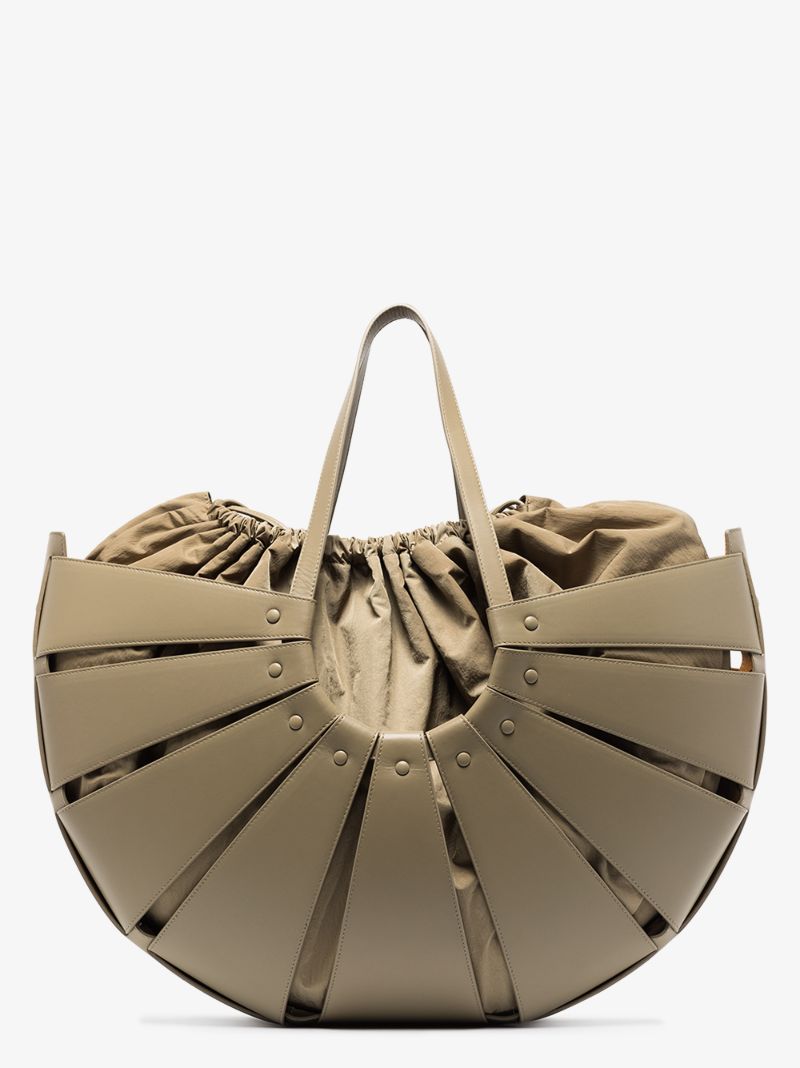 Neutral the Shell Large Leather Tote Bag