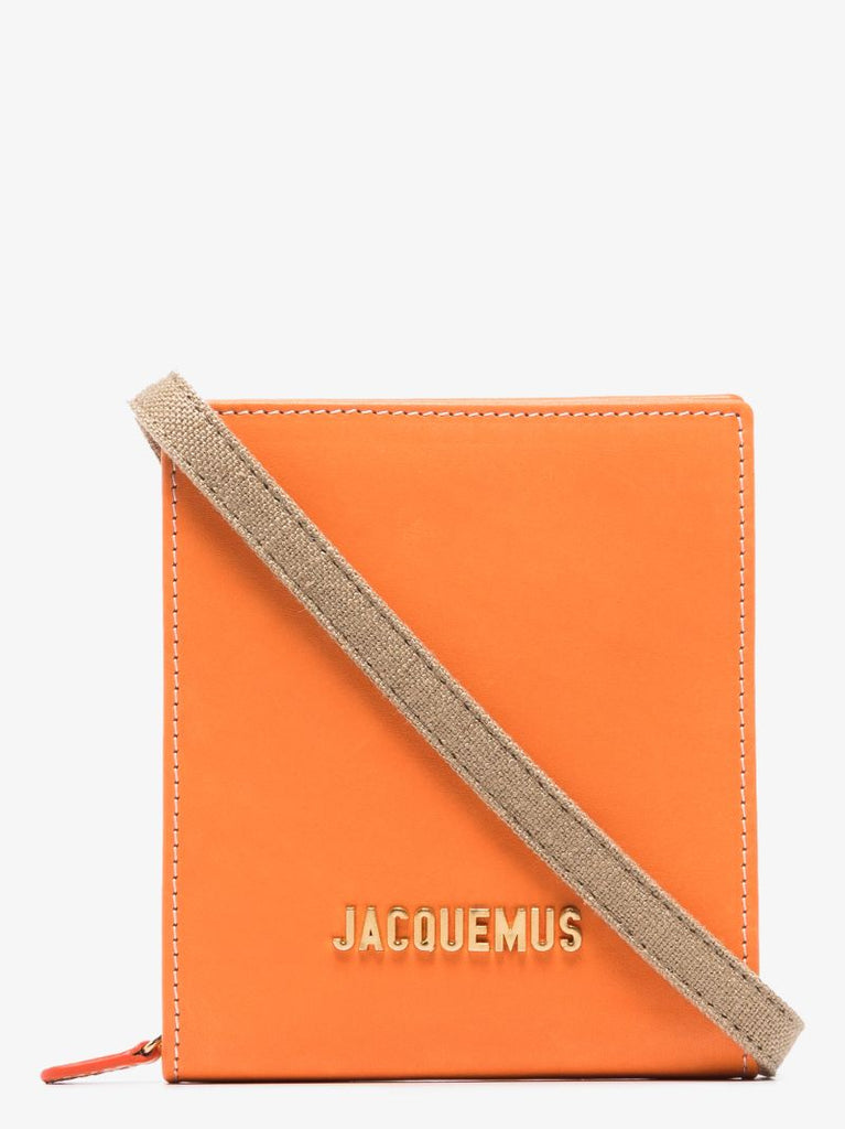 Orange Le Gadjo Leather Messenger Bag
