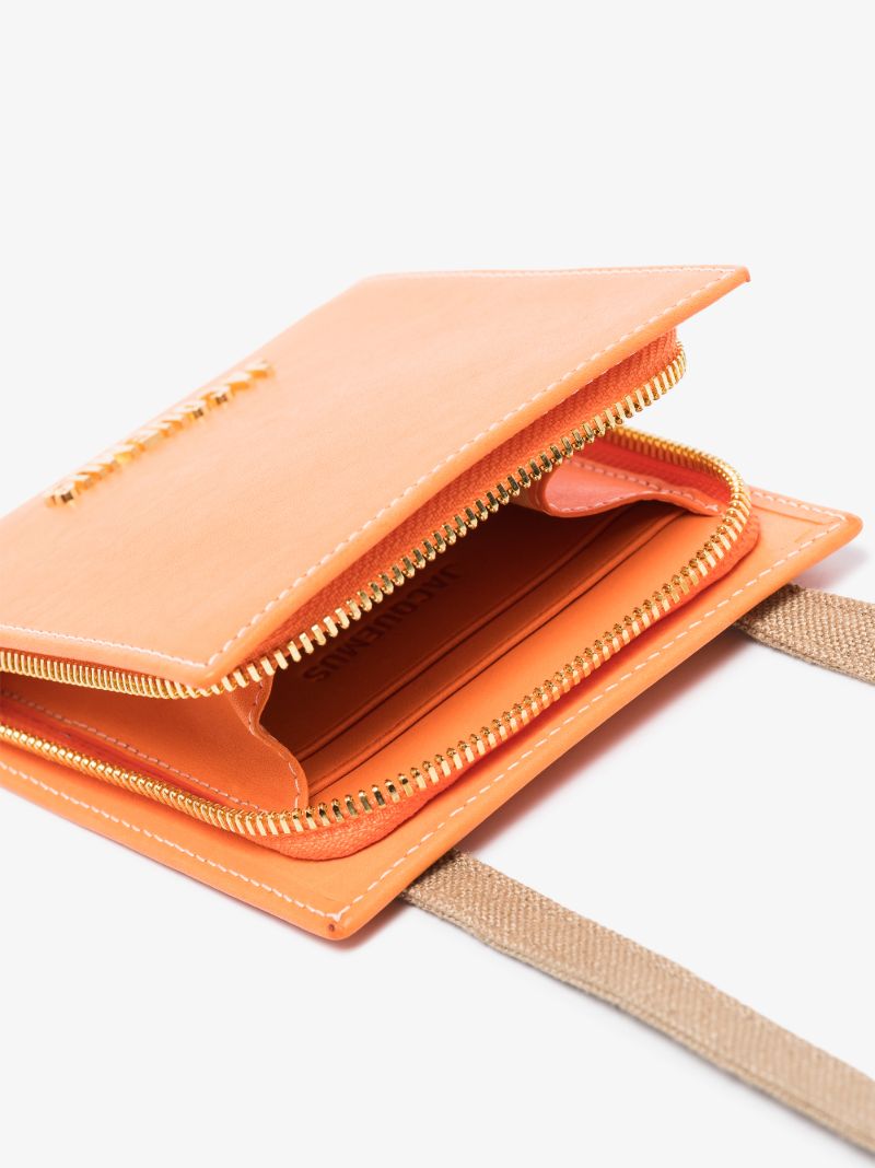 Orange Le Gadjo Leather Messenger Bag