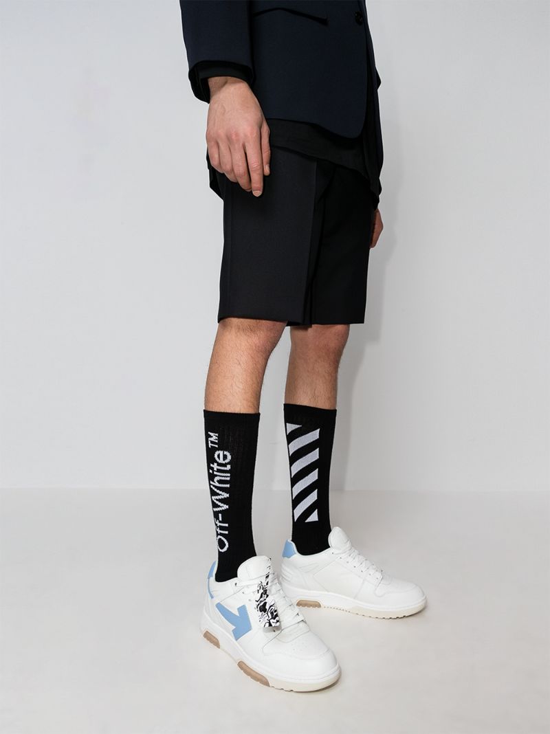 Blue and White Out of Office Sneakers