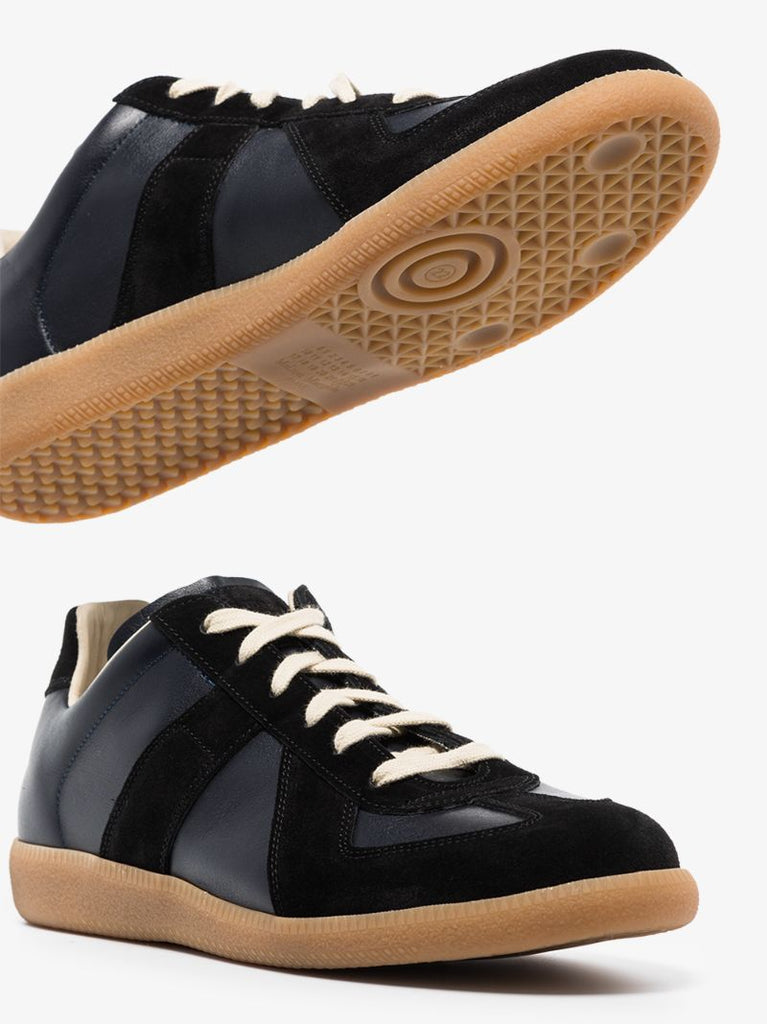 Blue Replica Leather Sneakers