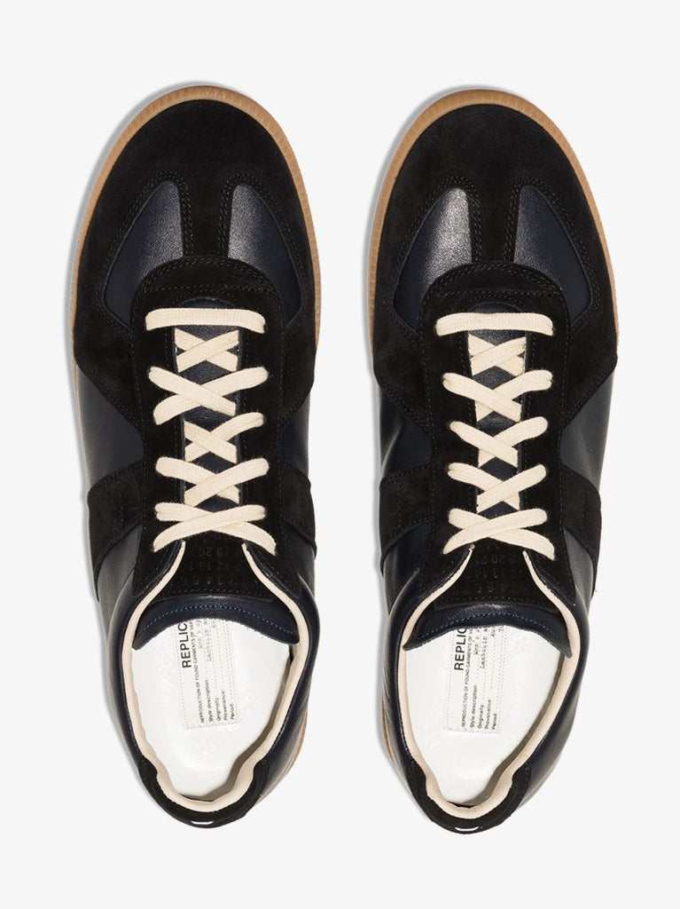 Blue Replica Leather Sneakers