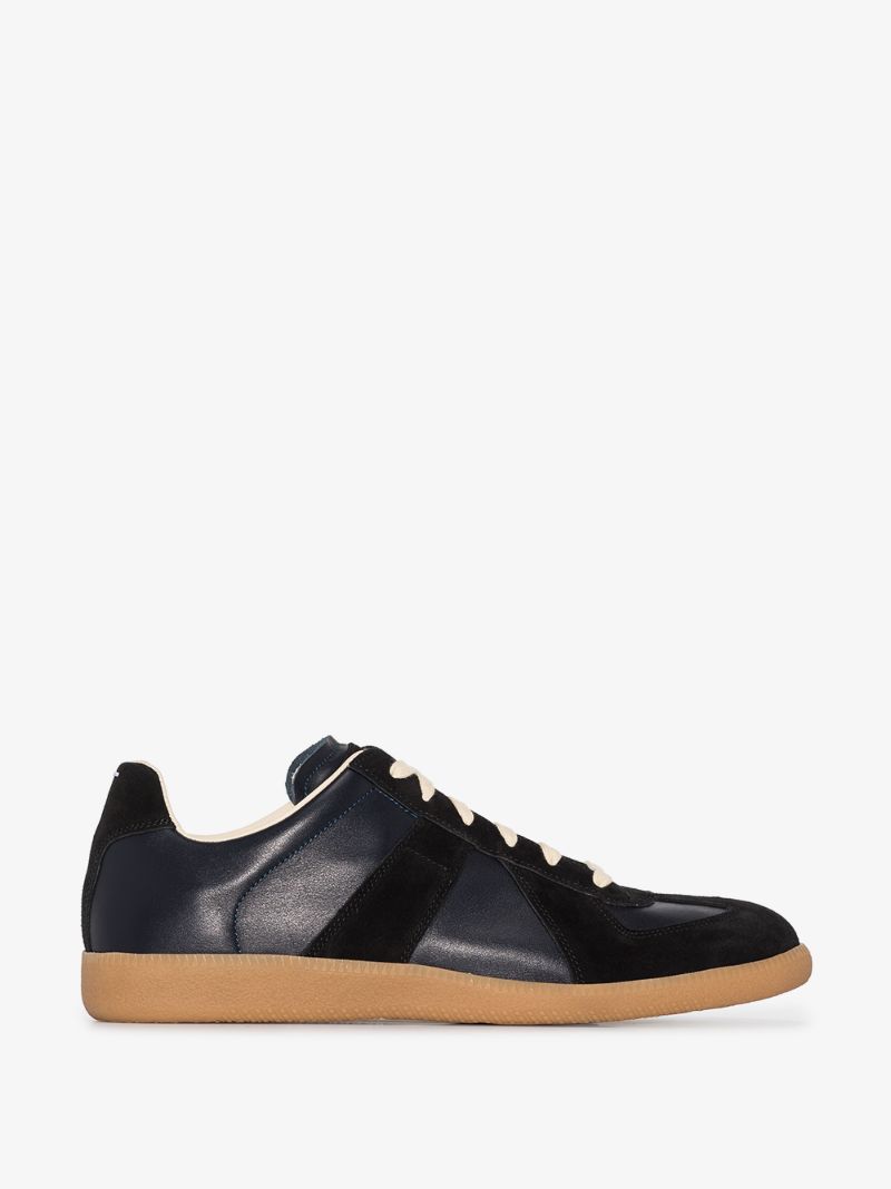 Blue Replica Leather Sneakers