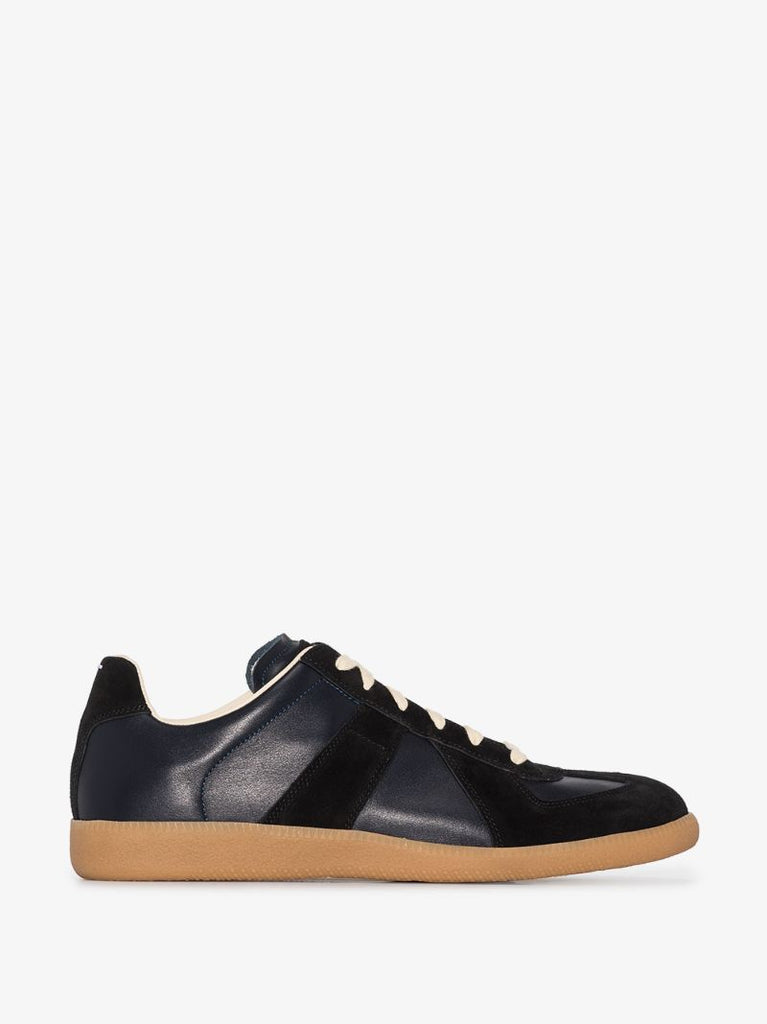 Blue Replica Leather Sneakers