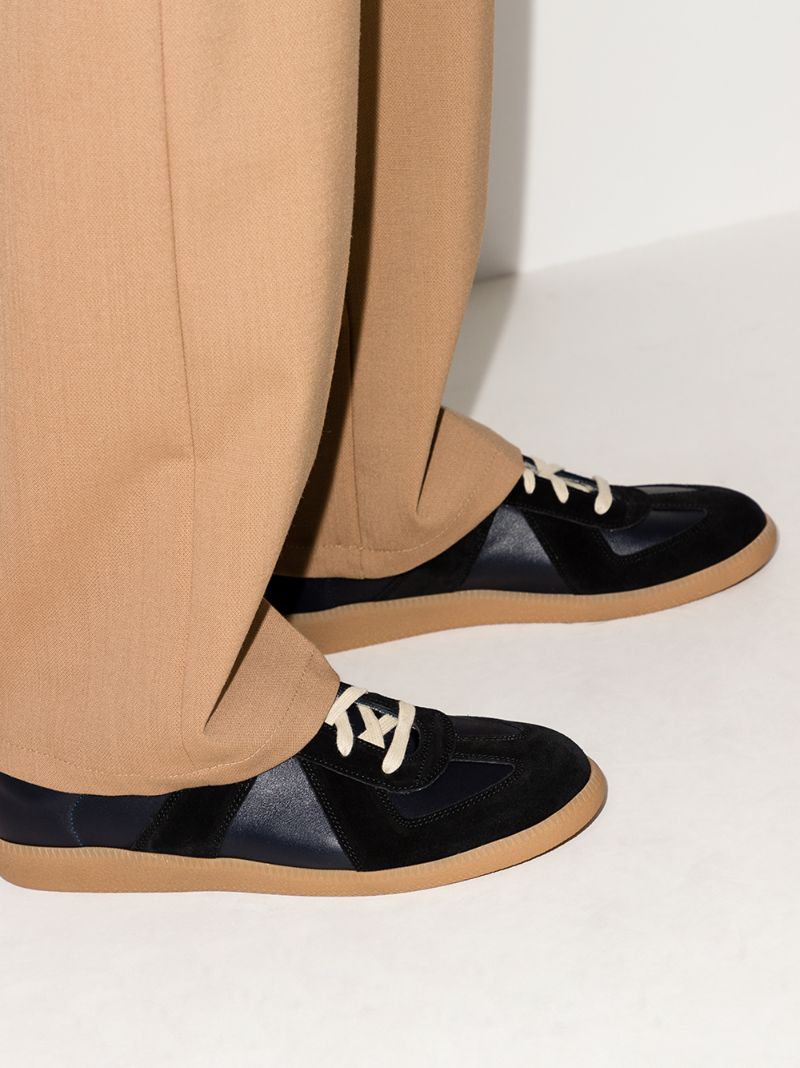 Blue Replica Leather Sneakers
