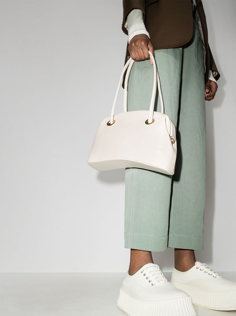 Neutral Brot Circle Leather Shoulder Bag